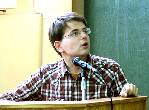 Выступление выпускника ОТиПЛа 2002 года Д.В. Сичинавы